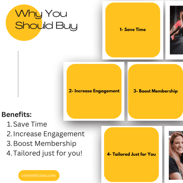 cover image of Gym Features Instagram Post (40 templates) explaining why you should buy