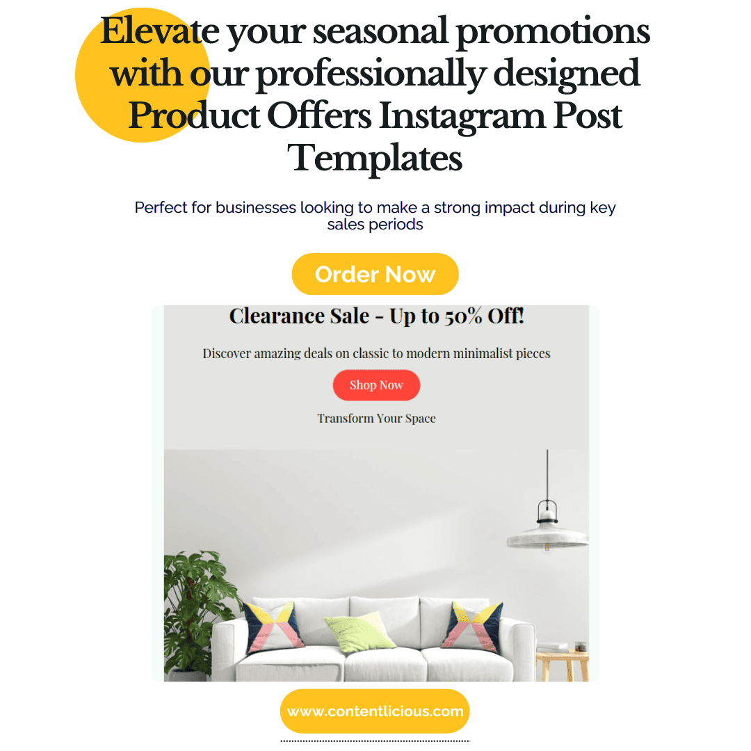 Seasonal Product Offers Instagram Post Templates (13 Editable Templates)-cover-image