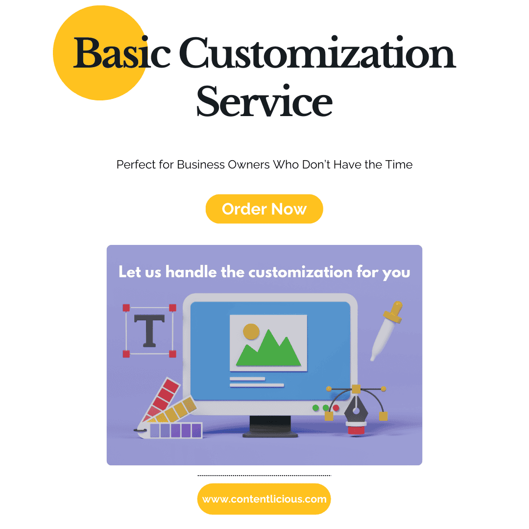 cover image of basic customization service