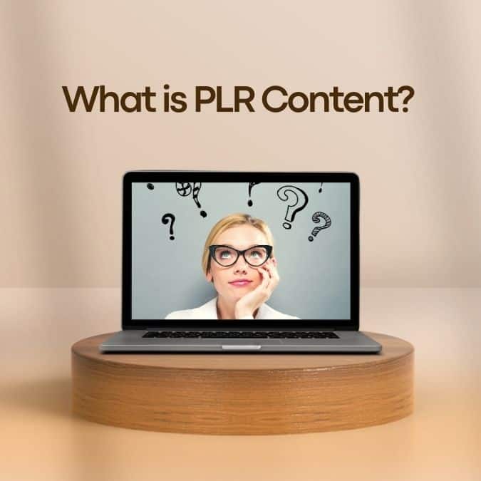 image of a woman thinking, what is plr content and how to use PLR content effectively