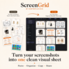 ScreenGrid screenshot grid maker turning multiple screenshots into one clean image