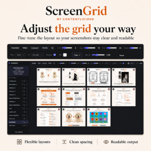 ScreenGrid grid layout customization with columns, gap, and padding controls