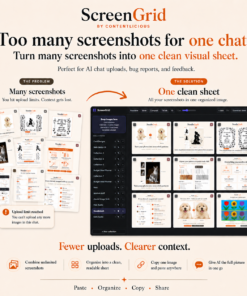 Alternative view of ScreenGrid - Screenshot Grid Maker & Photo Collage Tool