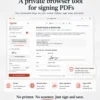 SignFast private PDF signature tool